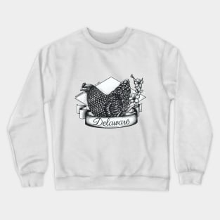 Delaware State Bird and Flower Crewneck Sweatshirt